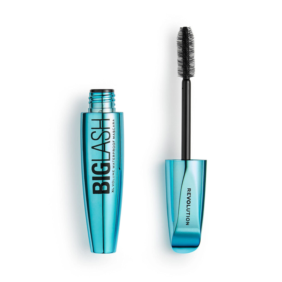 Revolution Beauty  Big Lash Volume Waterproof Mascara  Volumizing & Lengthening with a Light-Weight Feel  Fast-Drying  Vegan & Cruelty-Free  Jet Black