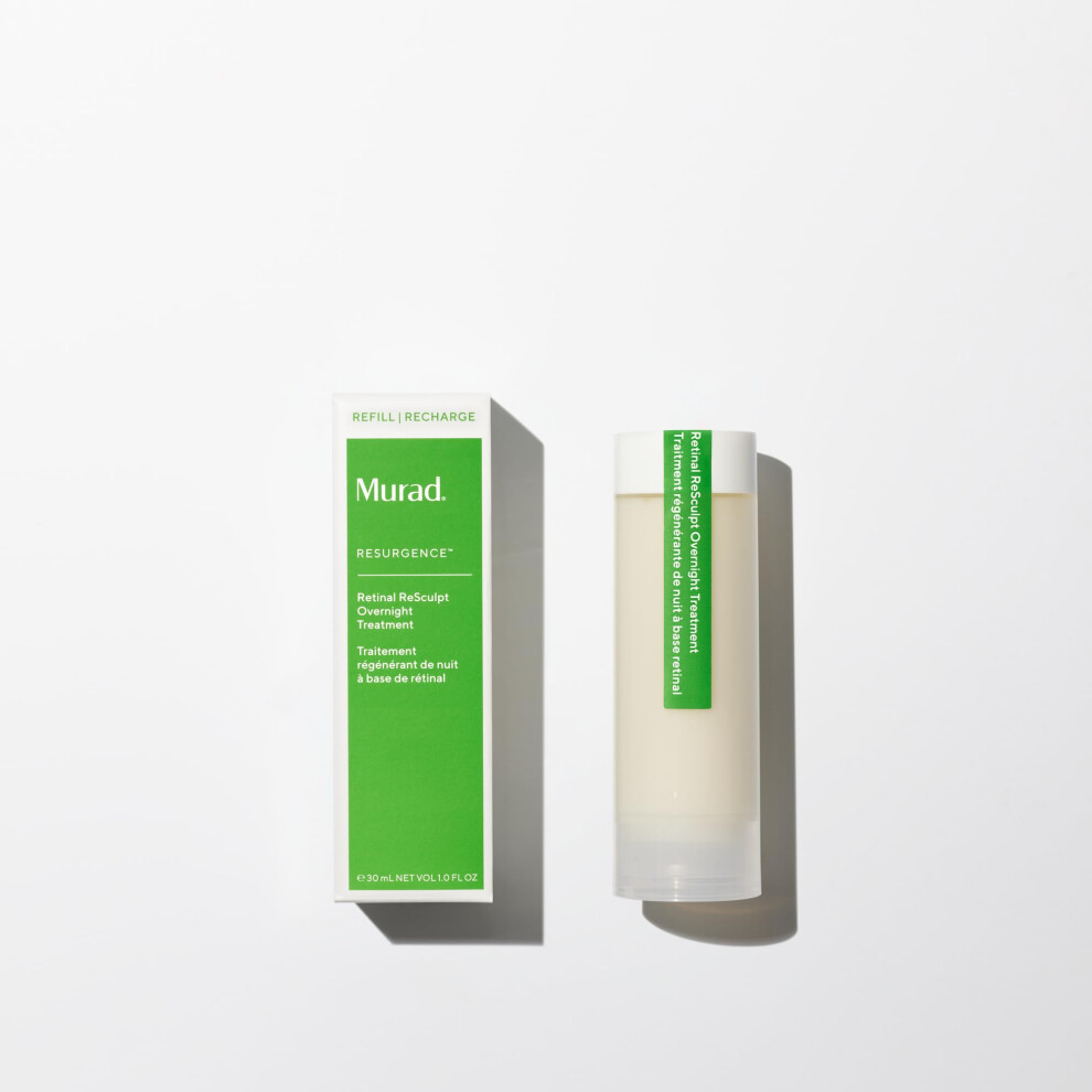 Murad Retinal Resculpt Overnight Treatment Refill - Resurgence Anti-Aging Serum For Lines And Wrinkles - Encapsulated Vitamin A Skin Care For Smoothin
