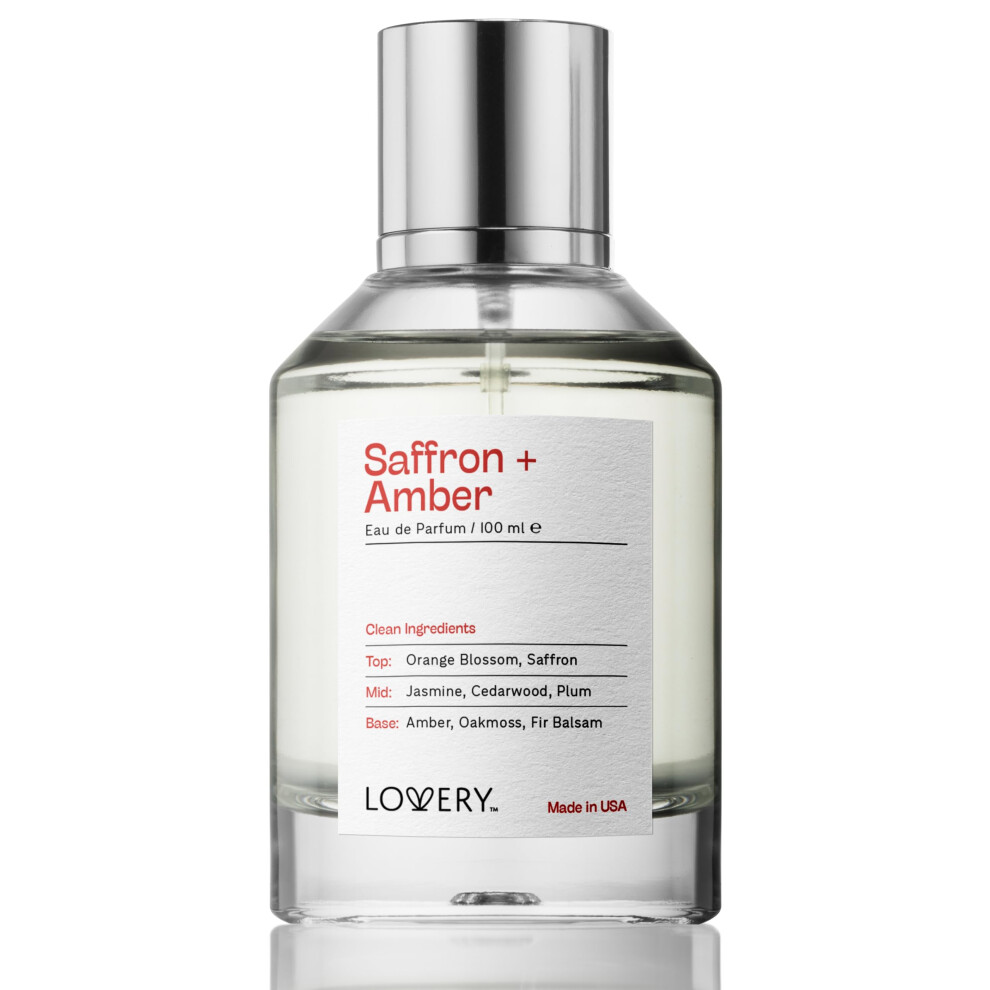 Lovery Women's Amber Saffron Perfume For & Men Inspired By B.accarat Rouge 540 Long Lasting Perfumes Clean Natural Fragrance Edp Spray 100Ml Perfume