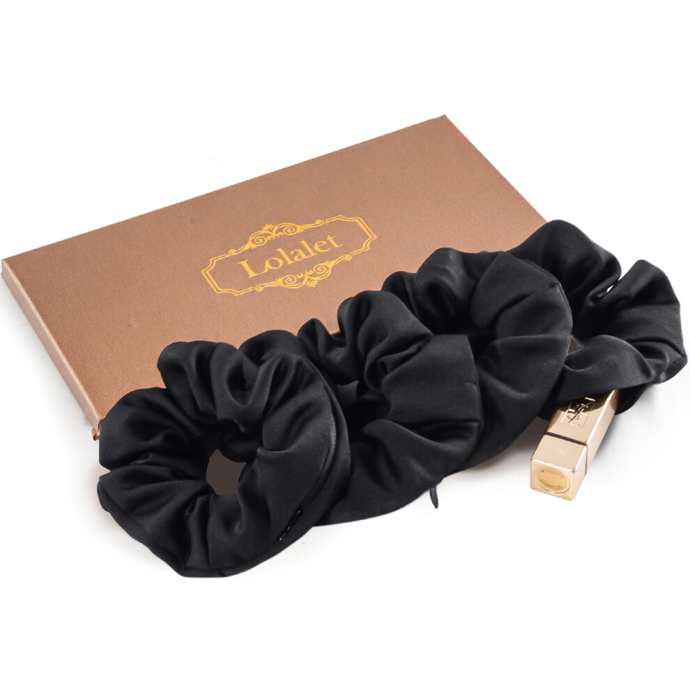Lolalet Stash Scrunchies 4 Pcs Hair Scrunchies With Zipper Pocket Hidden Pocket Scrunchie For Hide Money Elastic Hair Ties Ponytail Holder Accessor