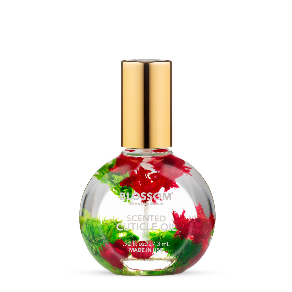 Blomst Blossom Hydrating Moisturizing Strengthening Scented Cuticle Oil Infused With Real Flowers Made In Usa 0.92 Fl. Oz Watermelon