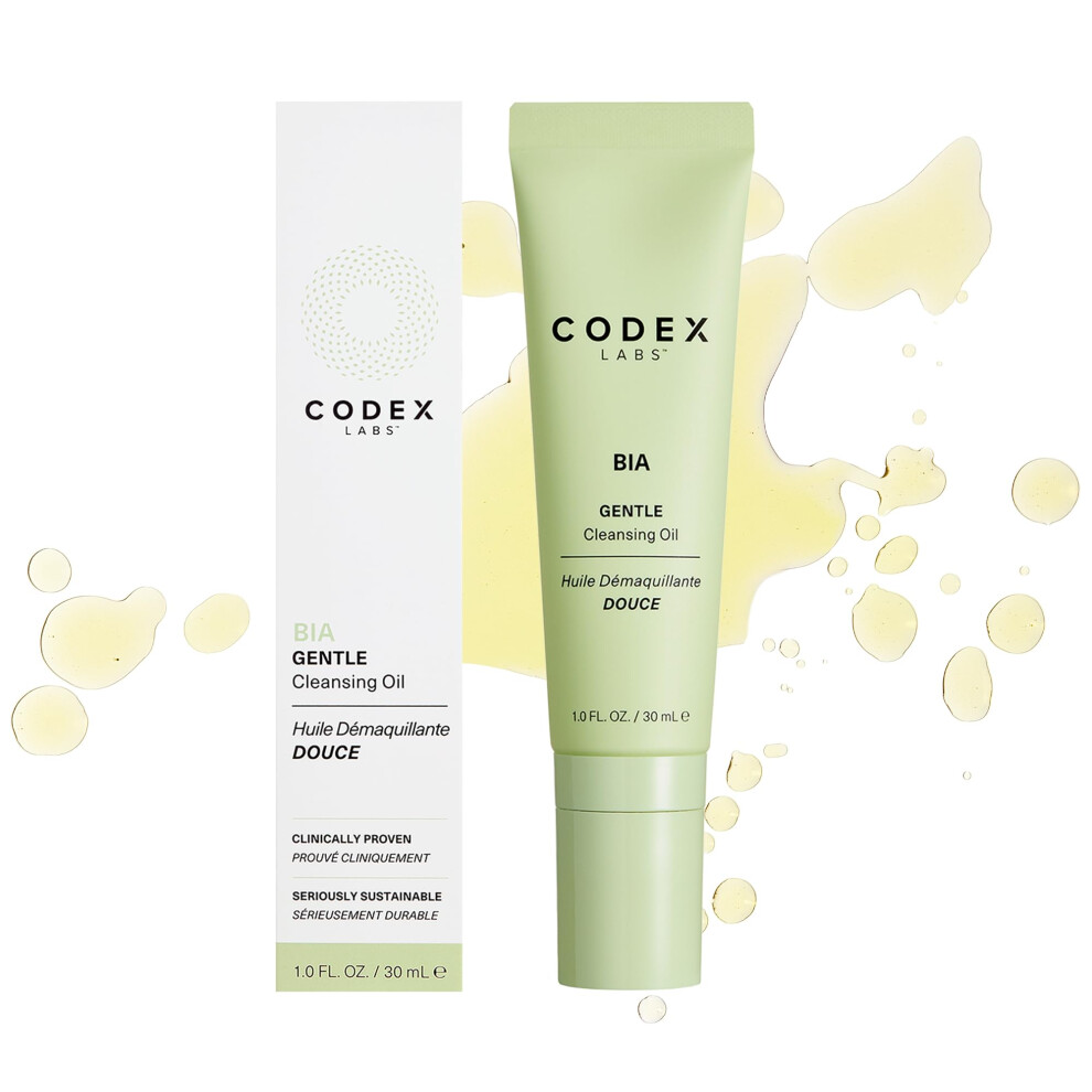 Codex Beauty Codex Labs Bia Gentle Cleansing Oil 2.0 - Makeup Remover For Waterproof & Oil-Based Makeup - For Dry Sensitive Skin All Skin Types - With Ceramides