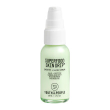 Youth To The People Superfood Skin Drip Smooth + Glow Barrier Face Serum - with Kale Peptide Niacinamide Ceramides - Strengthens Skin Barrier + Eve