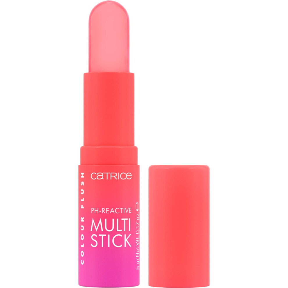 Catrice Colour Flush Ph-Reactive Multi Stick, Blush, N. 010, Rosa, Adattabile Al Colore, Risultato Immediato, Naturale, Per Pelle Secca, Vegana, Senza Olio, Senza Profumo, Senza Alcool, Confezione Da-image