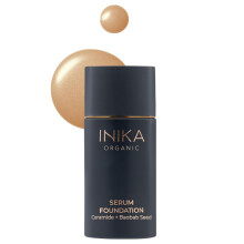 INIKA Organic Serum Foundation kzepestol teljes fedokpessgu, msodik borrzetet biztost borpol sszetevokkel titatva, amely 100%-ban termszet