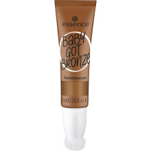 essence | Baby Got Bronze Liquid Bronzer | Lightweight Buildable Natural Finish with Sponge Applicator| Vegan & Cruelty Free (20 | Sunkissed Sweety