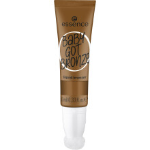 essence | Baby Got Bronze Liquid Bronzer | Lightweight Buildable Natural Finish with Sponge Applicator| Vegan & Cruelty Free (30 | Vacation Vibes)