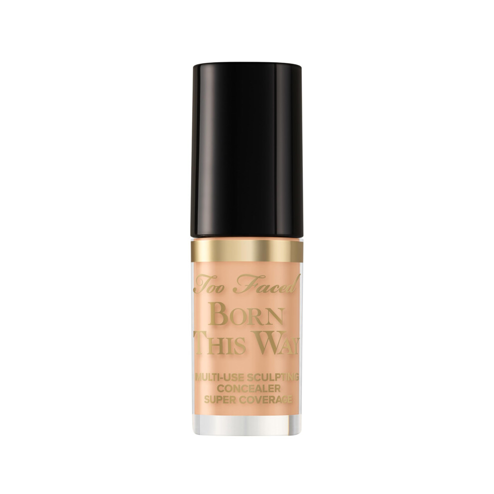 Too Faced Born This Way Super Coverage Multi-Use Concealer | Full Coverage  Oil Free  Long Lasting + Hydrating  0.06 Fl Oz  Golden Beige