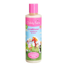 Childs Farm Kids Hair Conditioner for Dry Sensitive Skin & Scalp Strawberry & Organic Mint Conditions & Nourishes Vegan Cruelty-Free 8.4 Fl Oz