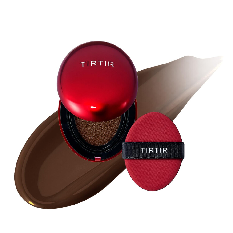 Tirtir [*Mini Size*] Mask Fit Red Cushion Foundation | Long-Lasting Lightweight Buildable Coverage Semi-Matte Finish Korean Cushion Foundation (#5