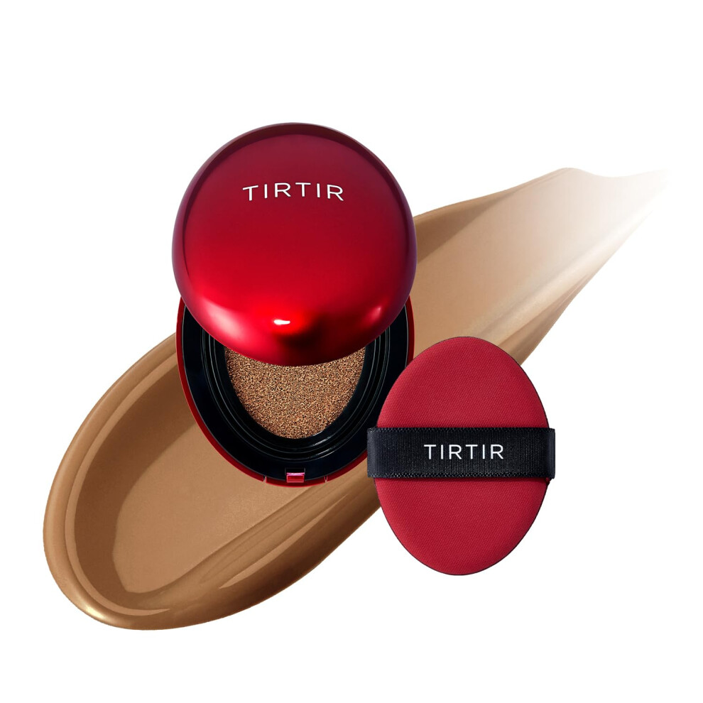 Tirtir Red [*Mini Size*] Mask Fit Cushion Foundation | Long-Lasting Lightweight Buildable Coverage Semi-Matte Finish Korean Cushion Foundation (#4