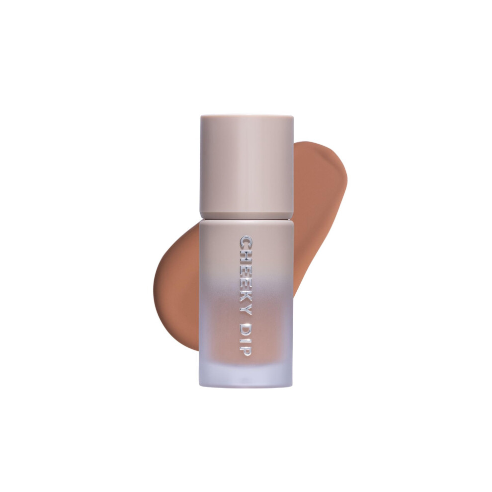 W7 Cheeky Dip Liquid Bronzer - Pigmented Face Bronzing Makeup - Satin Matte Finish - Fierce