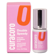 Colle à cils Curacoro pour professionnels - Adhésif transparent et noir Multi sélections pour un temps de séchage de 0,5 à 3 secondes 0,17 fl.oz