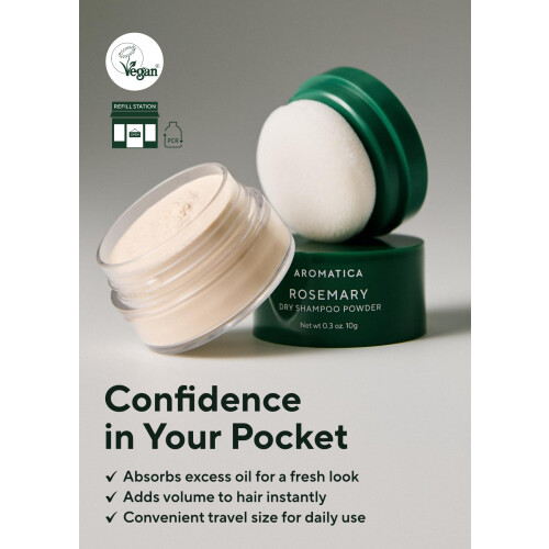 Aromatica, Στεγνό Σαμπουάν Πώδη, Ρίγανη, 0.3 oz (10 g) 2