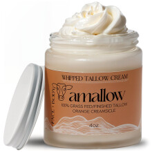 Amallow 100% fuvel tpllt marhafaggy borpolshoz - Arc s test - Felvert hidratl krm - Termszetes lotion 4 FL. oz. (narancs krm)