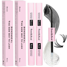 Kit di sigillatura e fissaggio per ciglia, 2 pezzi, colla per extension ciglia fai da te, impermeabile, a grappolo, tenuta 72 ore, colla portatil