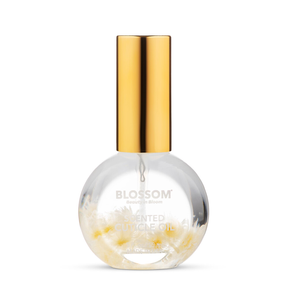 Blomst Blossom Hydrating Moisturizing Strengthening Gourmand Scented Cuticle Oil Infused With Real Flowers Made In Usa 0.5 Fl. Oz Glazed Donut