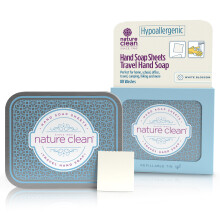 Nature Clean utazsi kzi szappanlapok utazshoz - nem mrgezo hipoallergn mini biolgiailag leboml paprszappan lapok utazshoz oldd hordozhat