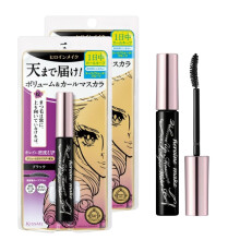 HEROINE MAKE by KISSME Mascara Duo Set | 2 Full-Size - Volumizing Eyemakeup Mascara with Waterproof Black Curvy Brush Defining Fiber Long-lasting Fal