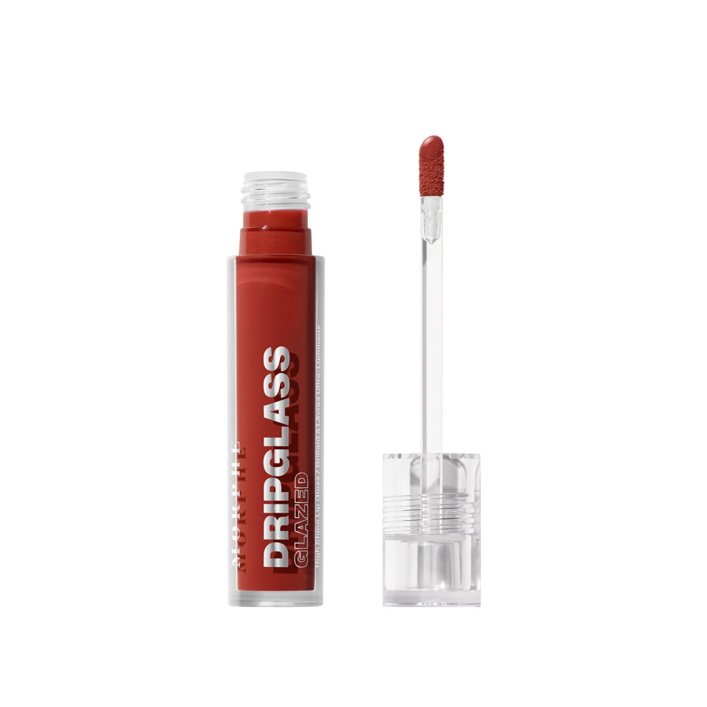 Morphe Dripglass High Shine Lip Gloss - Glazed Semi-Sheer & Nourishing Lip Makeup - Buildable Formula Infused With Plant-Derived Squalane & Vitamin E