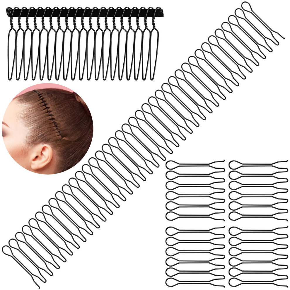 Ancirs Unisex Not,Specified 6 Pack Hair Finishing Fixer Comb U Shape Hair Accessories For Women & Girls Hairstyle