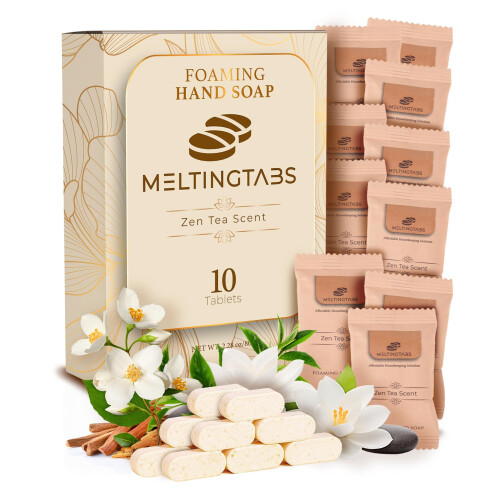 MELTINGTABS Skummende h?nds?betabletter Refill Zen Tea Duft