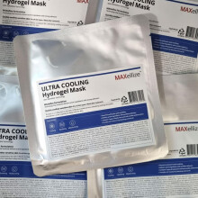MAXellize Hydrogel Cooling Sheet maskepakke til ansigt (Ultra Cooling) 1 antal (pakke med 5)