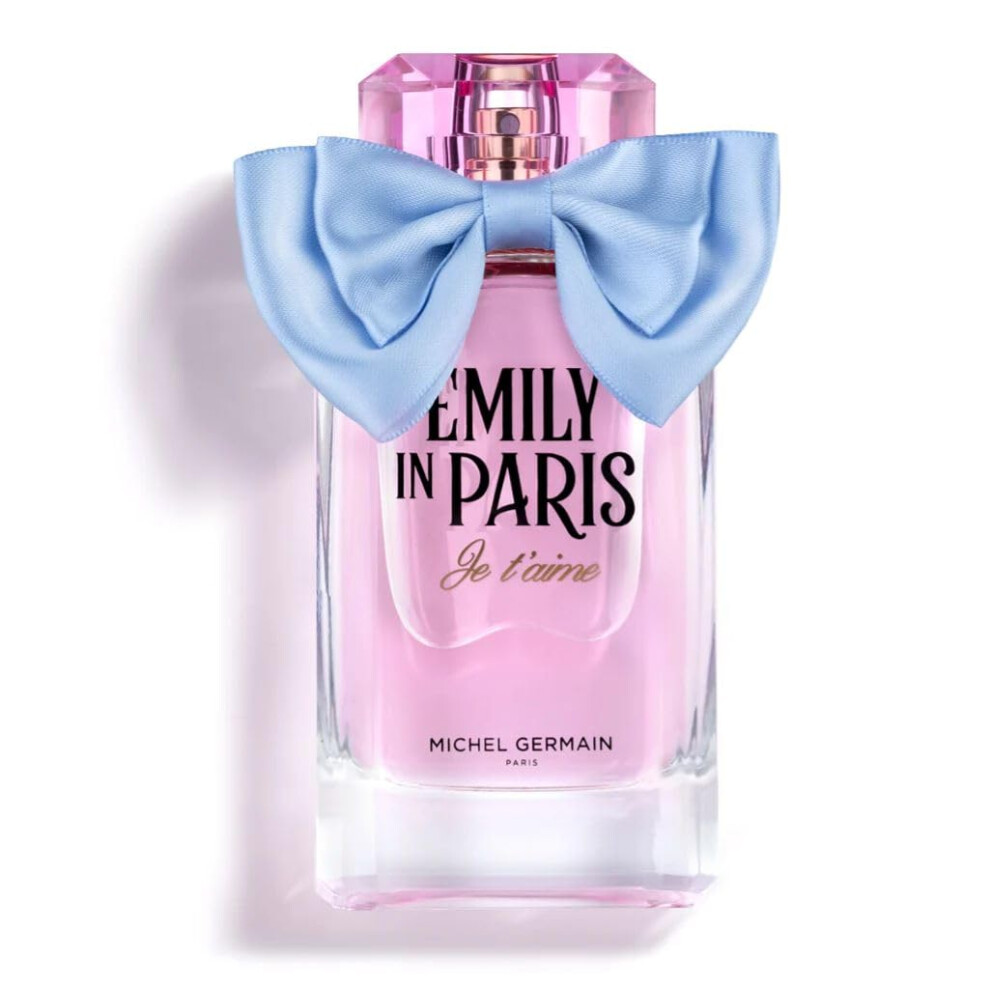 Michel Germain Pink Emily In Paris Je T'aime Eau De Parfum Women's Fragrance Spray Floriental Woody Scent Top Notes Of Pepper Raspberry Seductive