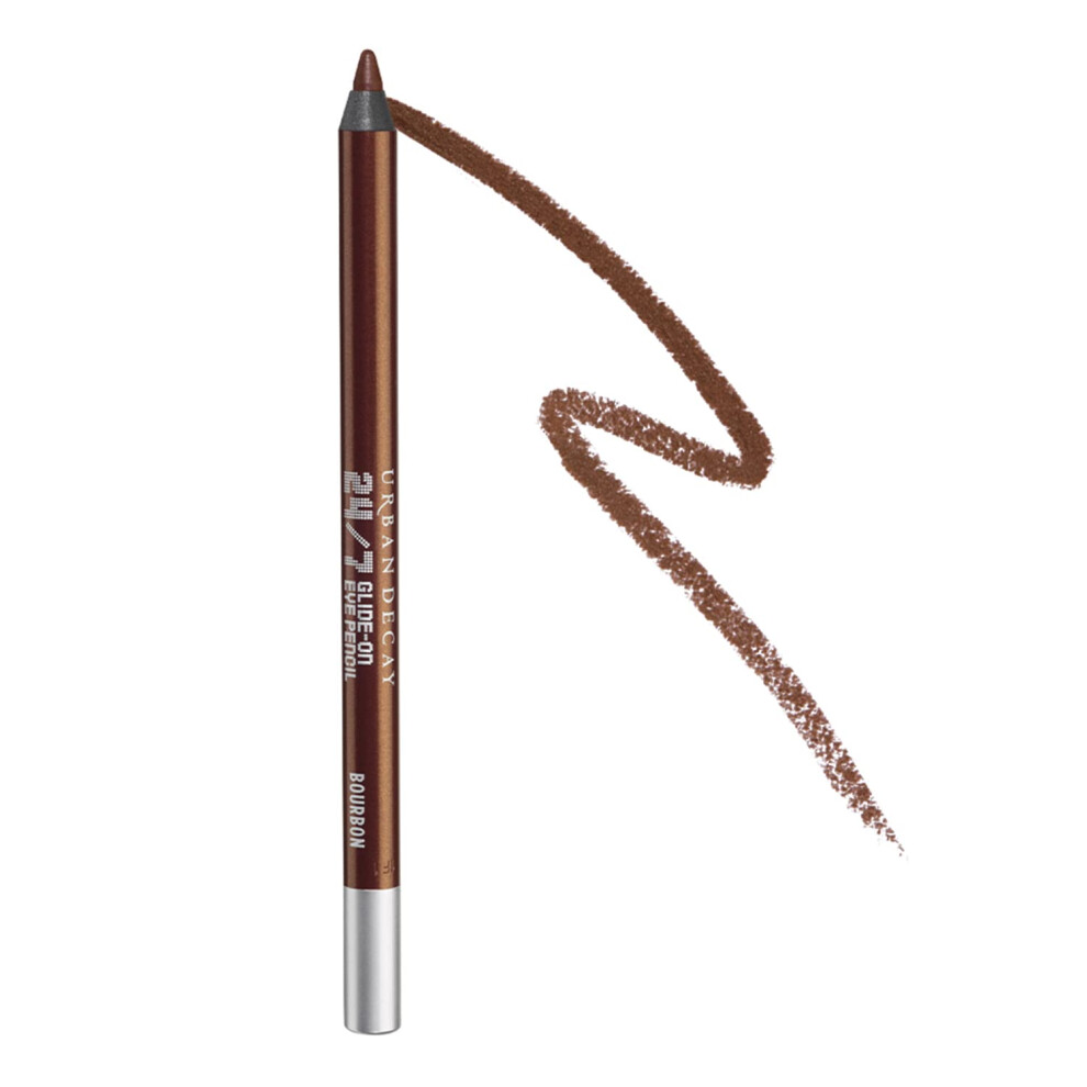 Urban Decay 24/7 Glide-On Waterproof Eyeliner Pencil (Space Cowboy - Light Peach Shimmer + Silver Glitter)  Smudge-Proof  Transfer-proof  Long-lasting