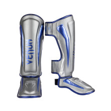 (Grey, Large) Venum Muay Thai Stand Up Elite Shin Guards
