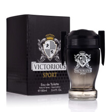 Victorious Sport Eau De Toilette for Men 3.4 fl oz- A Fragrance Built for Champions - Spicy Sweet & Lemon Warm Base of vanilla Tonka Bean & Amber I