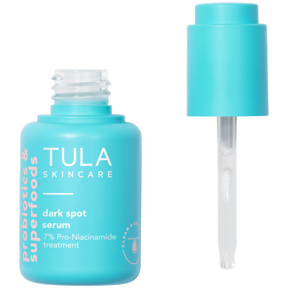 TULA Skin Care Dark Spot Serum - 7% Pro-Niacinamide Treatment to fade look of Dark Spots & Post-Acne Scars  Contains Probiotic Extracts  Niacinamide a