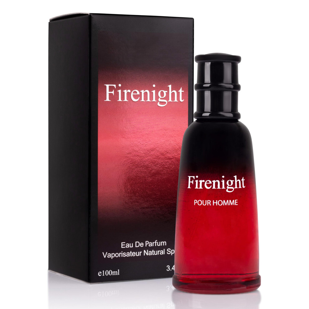 Firenight for Men Eau De Parfum 3.4 fl Oz- Top notes of Nutmeg Flower  Lavender  Cedar  Chamomile  Mandarin Orange  Hawthorn  Bergamot & Lemon - Citru-image-OPC-PGMDHGM-NEW