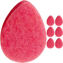 KOL Face Scrubber Rose Infused Exfoliating Facial Cleansing Pads Disposable Exfoliator Face Sponge for Daily Face Cleaning and Makeup Removal 6 Co