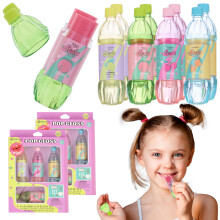 Expressions 8pc Pop Gloss - Novelty Soda Fruity Flavored Lip Balm Set Vending Machine Soda Lip Balm Collection Safe and Non-Toxic Lip Gloss Gift Se