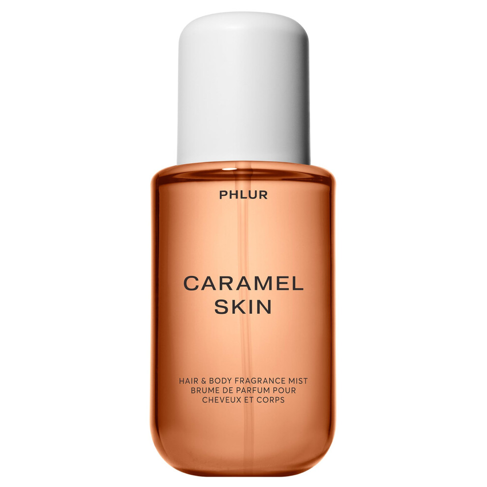 Phlur Caramel Skin Body Mist - Hair & Body Mist For Women & Men Fragrance - Caramel Body Spray With Vanilla Sugar Bergamot Sandalwood & Musk Brown