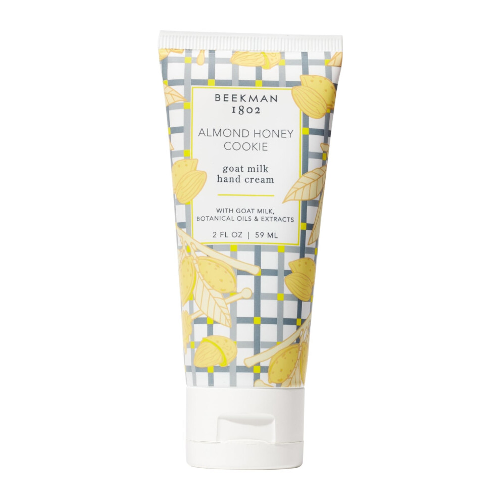 Beekman 1802 Cream Almond Honey Cookie Hand - 2 Oz - Scented - Nourishes Hydrates & Repairs - With Goat Milk Shea Butter & Glycerin - Non-Greasy - N