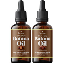 Keyoma - Batana Oil with Rosemary for Hair Growth - Nourish Scalp & Detox for Strong & Healthy Hair 100% Organic Batana Oil from Honduras with R