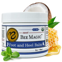 Sweet Bee Naturals Organic All Natural lb- s sarokbalzsam 2 OZ Jar. Szraz s repedezett lbak javtsra. Organic Salve hidratl sarokpol s bo