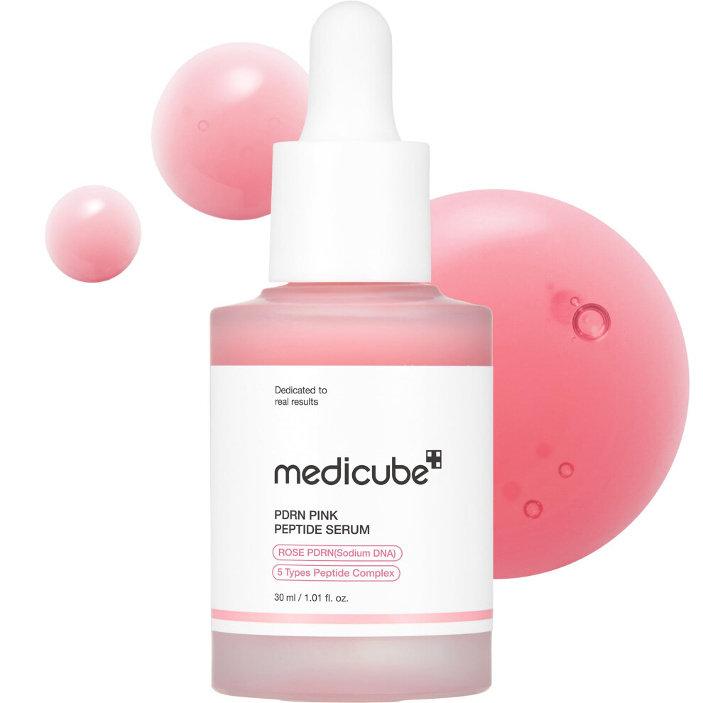 Medicube Pdrn Peptide Serum Glow Serum Peptide Niacinamide Hydrating & Moisturizing & Firming Uneven Skin Tone Korean Skincare | 1.01 Pink