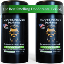 Mnnlicher Mann - das am besten riechende natrliche Deodorant fr Mnner | Aluminiumfrei | Premium -Zutaten | Alltgigen Geruchsschutz | Haut si