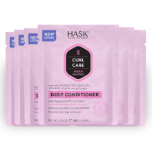 HASK CURL CARE Deep Conditioner Treatments for curly hair- vegan formula cruelty free color safe gluten-free sulfate-free paraben-free - Pack of