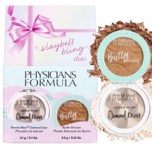 Physicians Formula Slaybell Bling Duo - Butter Bronzer & Diamond Dust Holiday Gift Set Murumuru Butter Infused for a Radiant Glow Cruelty Free & Ve
