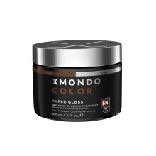XMONDO Color Dark Brown Color Depositing Mask & Semi-Permanent Hair Dye Super Gloss | Infused with Bond Boosters for Nourishment  Revitalize & Repair