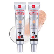 Crema CC correttrice del colore con SPF 25, fondotinta leggero, siero idratante, uniforma il tono della pelle, trucco e cura della pelle, affina