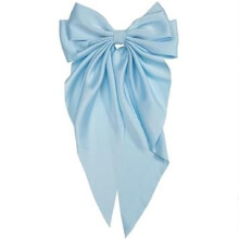 1db Vilgoskk Jumbo masnicsipesz farokkal Hajcspteto Lnyoknak Selymes szatn hajcsavarok Fmcsipesz French Barrette Long Tail Bowknot Hajtu Hajtuk