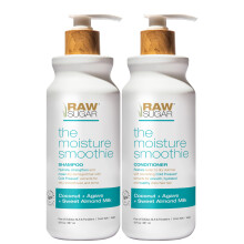 Raw Sugar Moisture Smoothie Shampoo and Conditioner Set Moisturize & Nourish Dry Hair Bulk Shampoo and Conditioner with Coconut Oil Agave & Sw