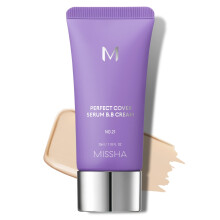 Missha, Perfect Cover Serum B.B Kreami, No 21 Light Beige, 1.18 fl oz (35 ml)