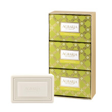 AGRARIA Luxury Bath Collection Citroenverbena zeep Hydraterende lichaamszeep Shea Butter & Kukui Oil zeep voor mannen en vrouwen Cadeaubundel