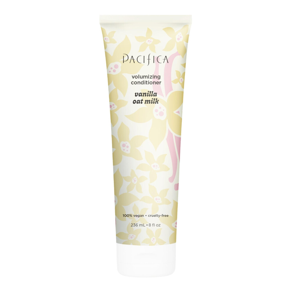 Pacifica Volumizing Hair Conditioner - Vanilla Oat Milk Hair Treatment - Adds Softness  Bounce & Volume - for Straight & Fine Hair  Clean Beauty Hair